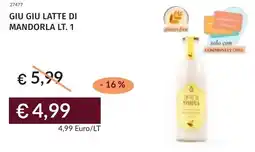 Prezzemolo e Vitale Giu giu latte di mandorla offerta