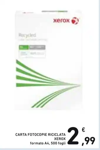 Spazio Conad Carta Fotocopie Riciclata Xerox formato A4, 500 fogli offerta