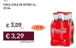 Prezzemolo e Vitale Coca cola in vetro offerta