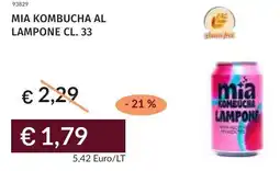 Prezzemolo e Vitale Mia kombucha al lampone offerta
