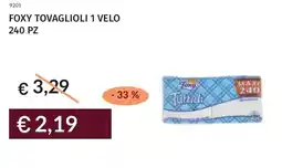Prezzemolo e Vitale Foxy tovaglioli 1 velo 240 pz offerta