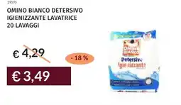 Prezzemolo e Vitale Omino bianco detersivo igienizzante lavatrice offerta