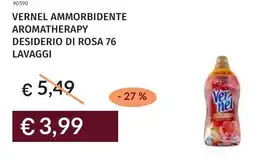 Prezzemolo e Vitale Vernel ammorbidente aromatherapy desiderio di rosa offerta