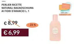 Prezzemolo e Vitale Perlier ricette naturali bagnoschiuma ai fiori d'arancio offerta