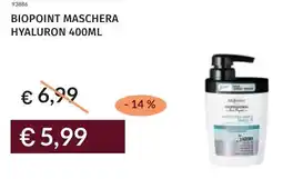 Prezzemolo e Vitale Biopoint maschera hyaluron offerta