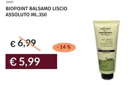 Prezzemolo e Vitale Biopoint balsamo liscio assoluto offerta