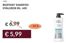 Prezzemolo e Vitale Biopoint shampoo hyaluron offerta