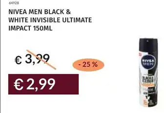 Prezzemolo e Vitale Nivea men black & white invisible ultimate impact offerta