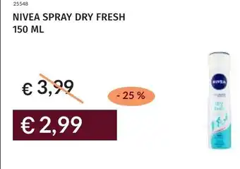 Prezzemolo e Vitale Nivea spray dry fresh offerta