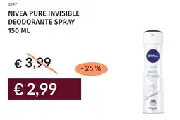 Prezzemolo e Vitale Nivea pure invisible deodorante spray offerta