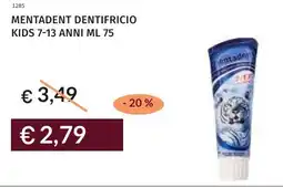 Prezzemolo e Vitale Mentadent dentifricio kids 7-13 anni offerta