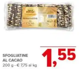 Todis I tesori del forno sfoSFOGLIATINE AL CACAO gliatine al cacao offerta