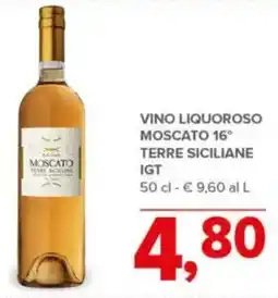 Todis Vino liquoroso moscato 16° terre siciliane IGT offerta