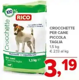 Todis Rico crocchette per cane piccola taglia offerta