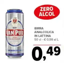 Todis Van pur birra analcolica in lattina offerta