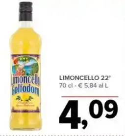 Todis Golfodor limoncello 22° offerta