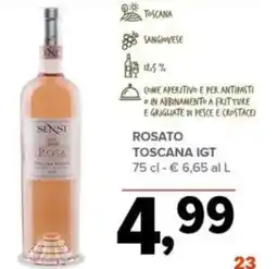 Todis Sensi rosato toscana IGT offerta