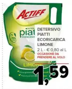 Todis Actiff detersivo piatti ecoricarica limone offerta