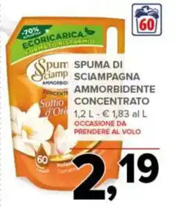 Todis Spuma di sciampagna ammorbidente concentrato offerta