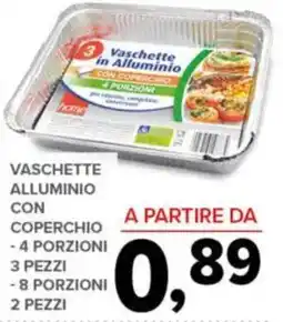 Todis Vaschette alluminio con coperchio offerta