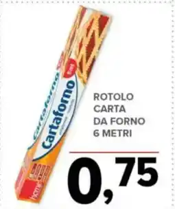 Todis Cartaforno rotolo carta da forno 6 metri offerta