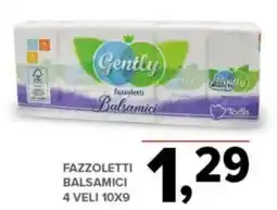 Todis Gently fazzoletti balsamici 4 veli 10x9 offerta