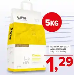 Todis Lettiera per gatti agglomerante offerta