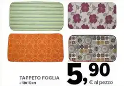 Todis Tappeto foglia offerta