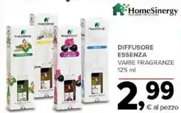 Todis Homesinergy diffusore essenza varie fragranze offerta