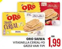 Mazzeo Giocattoli Oro saiwa vitasnella cereal-yo vari tipi offerta