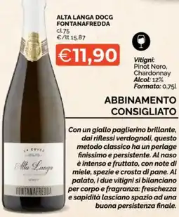 Mercatò Alta langa docg fontanafredda offerta