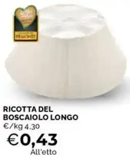 Mercatò Ricotta del boscaiolo longo offerta
