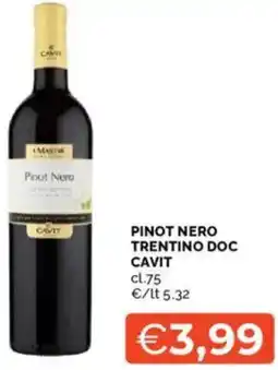 Mercatò Pinot nero trentino doc cavit offerta