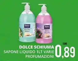 Mazzeo Giocattoli Dolce schiuma sapone liquido 1lt varie profumazioni offerta