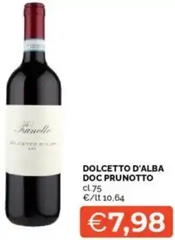 Mercatò Dolcetto d'alba doc prunotto offerta