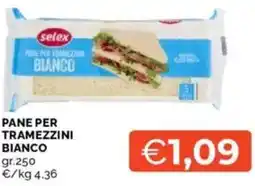 Mercatò Pane per tramezzini bianco offerta