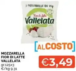 Mercatò Mozzarella fior di latte vallelata offerta