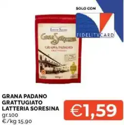 Mercatò Grana padano grattugiato latteria soresina offerta