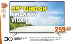 Ipercoop EKO TV LED UHD 4K 55" K550UVD offerta