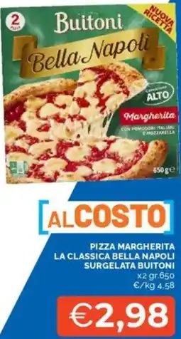 Mercatò Pizza margherita la classica bella napoli surgelata BUITONI offerta