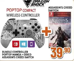 Ipercoop Bundle controller poptop manga + gioco assassin's creed switch offerta