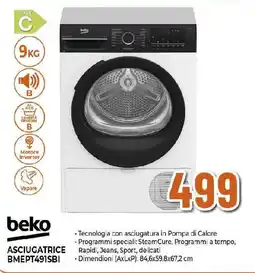 Ipercoop beko ASCIUGATRICE BMEPT491SBI offerta