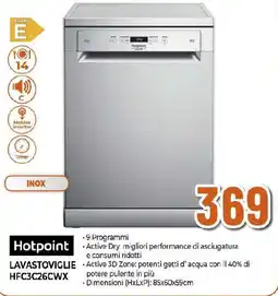 Ipercoop Hotpoint LAVASTOVIGLIE HFC3C26CWX offerta