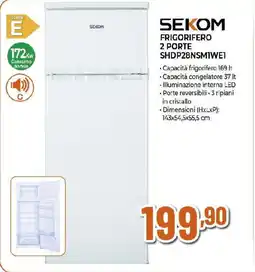 Ipercoop SEKOM FRIGORIFERO 2 PORTE SHDP28NSMIWE1 offerta