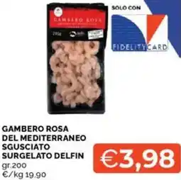 Mercatò Gambero rosa del mediterraneo sgusciato surgelato DELFIN offerta