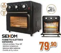 Ipercoop SEKOM FORNETTO ELETTRICO SGFR20VFA offerta