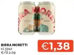 Mercatò Birra moretti offerta