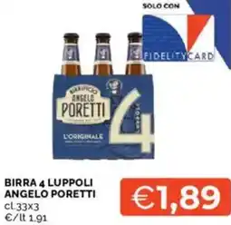 Mercatò Birra 4 luppoli angelo poretti offerta