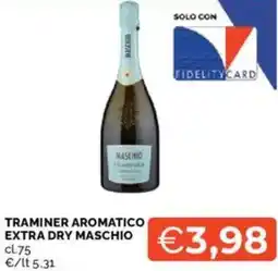 Mercatò Traminer aromatico extra dry MASCHIO offerta