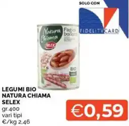 Mercatò Legumi bio NATURA CHIAMA SELEX offerta